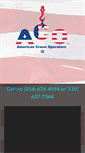 Mobile Screenshot of americancraneoperators.com